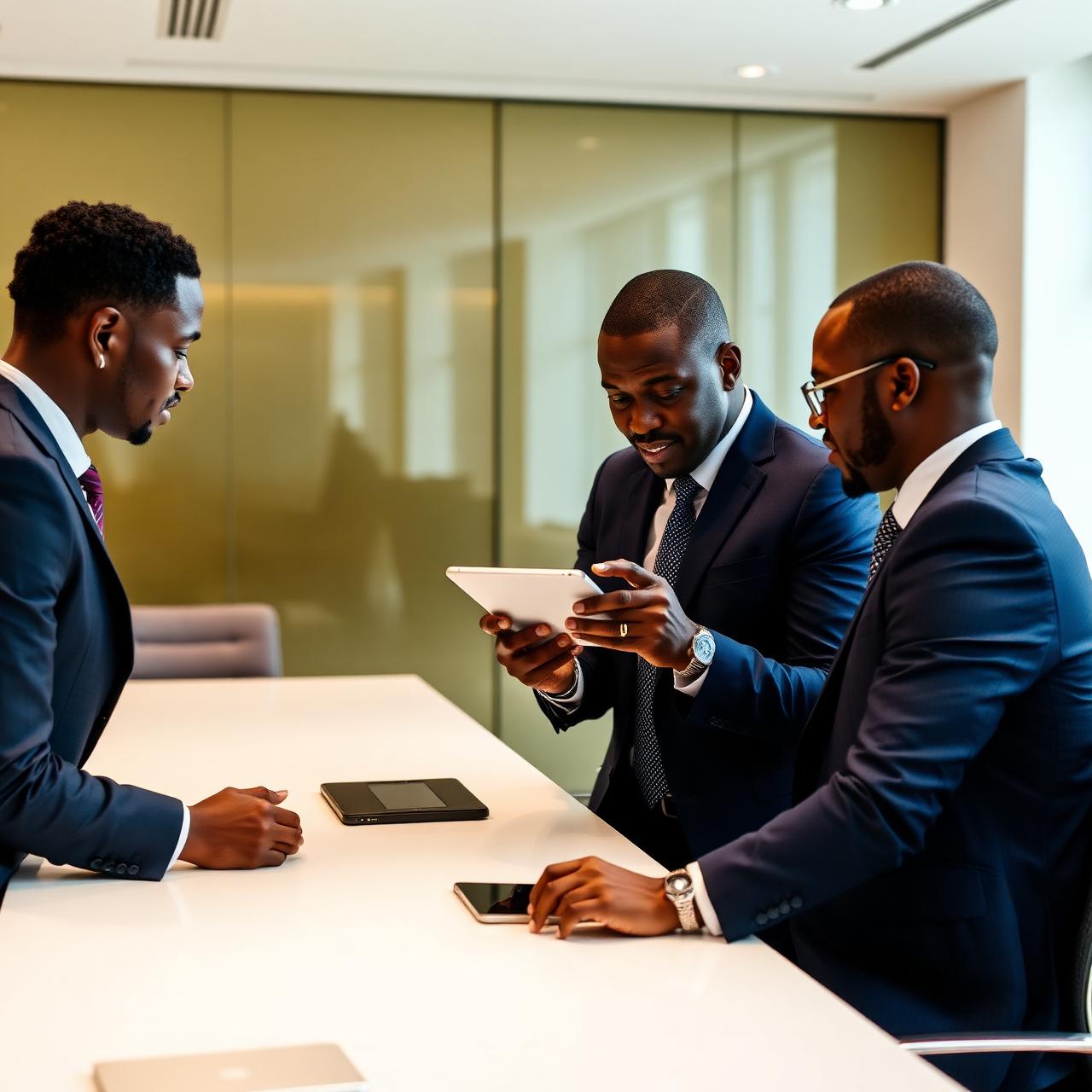 Executive leadership team in boardroom